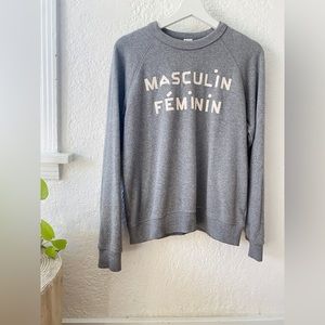 Clare V Masculin Feminin Sweatshirt